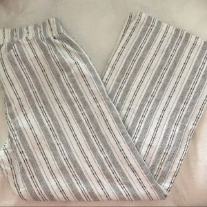Sienna Sky Black Striped Pants. Size Large